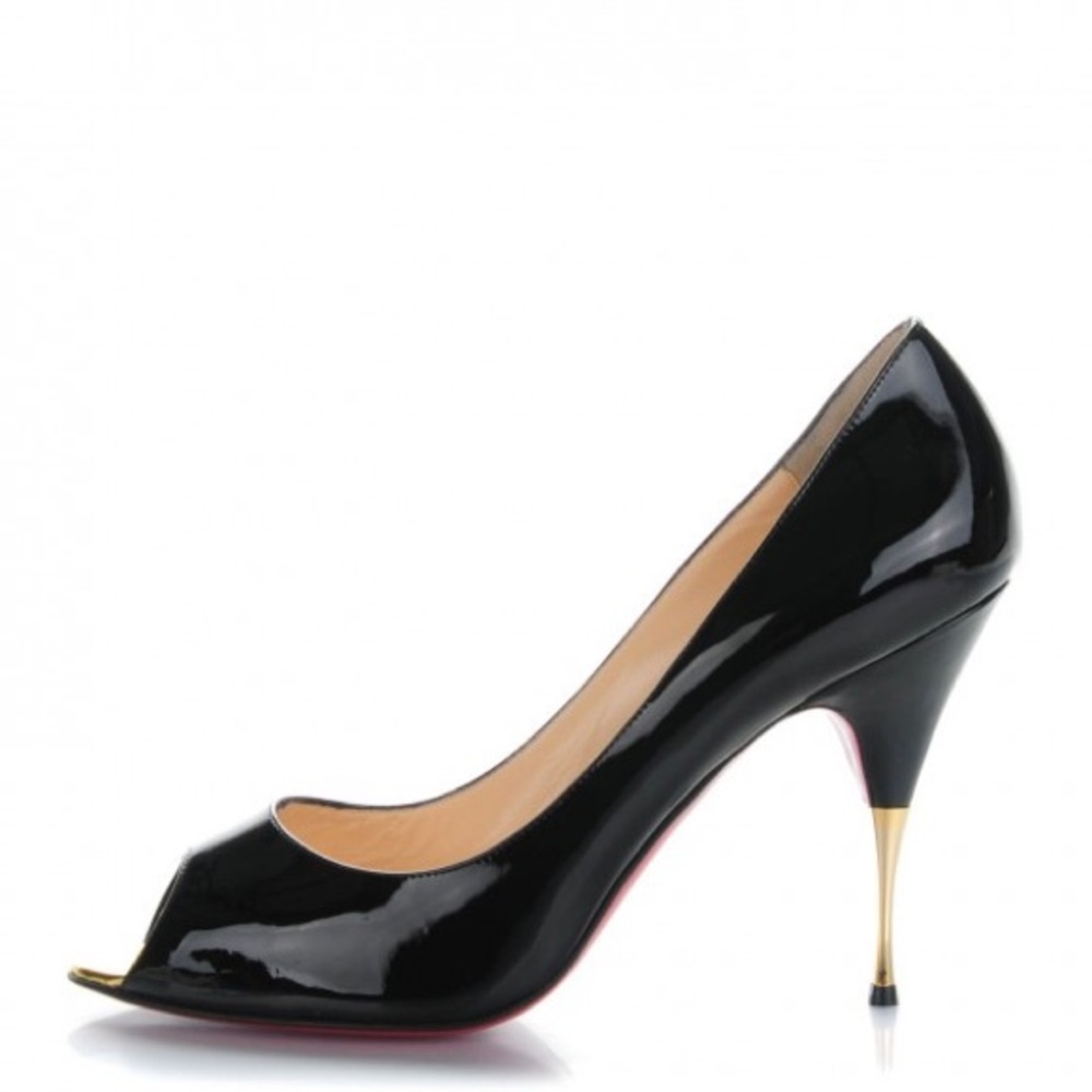 Christian Louboutin Patent Yoyospina 100 Pumps Black
